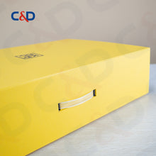 Load image into Gallery viewer, Customized paper box Four Corners Glued Foldable Paper Box XXL size With Handle folding paper box - C&D PAPER PACKAGING
