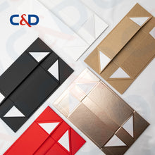 Load image into Gallery viewer, FOLDABLE PAPER BOX WITH OR WITHOUT RIBBON HANDLE-IN STOCK - C&D PAPER PACKAGING
