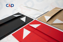 Load image into Gallery viewer, FOLDABLE PAPER BOX WITH OR WITHOUT RIBBON HANDLE-IN STOCK - C&D PAPER PACKAGING