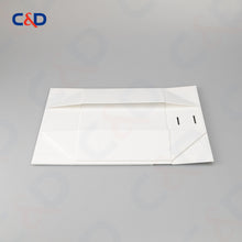 Load image into Gallery viewer, Gift box with Bowtie-Magnetic Lid- Foldable-White-IN STOCK - C&D PAPER PACKAGING