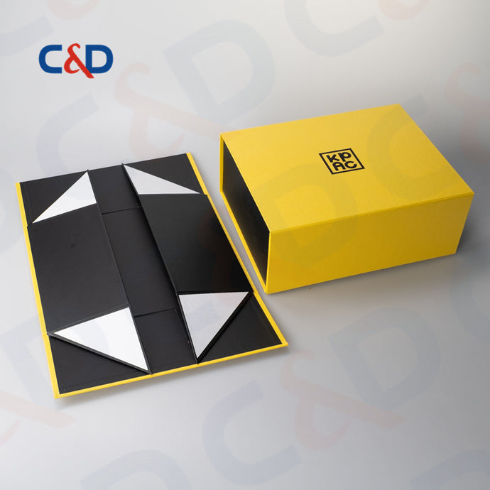 FOUR CORNERS GLUED FOLDABLE PAPER BOX - C&D PAPER PACKAGING