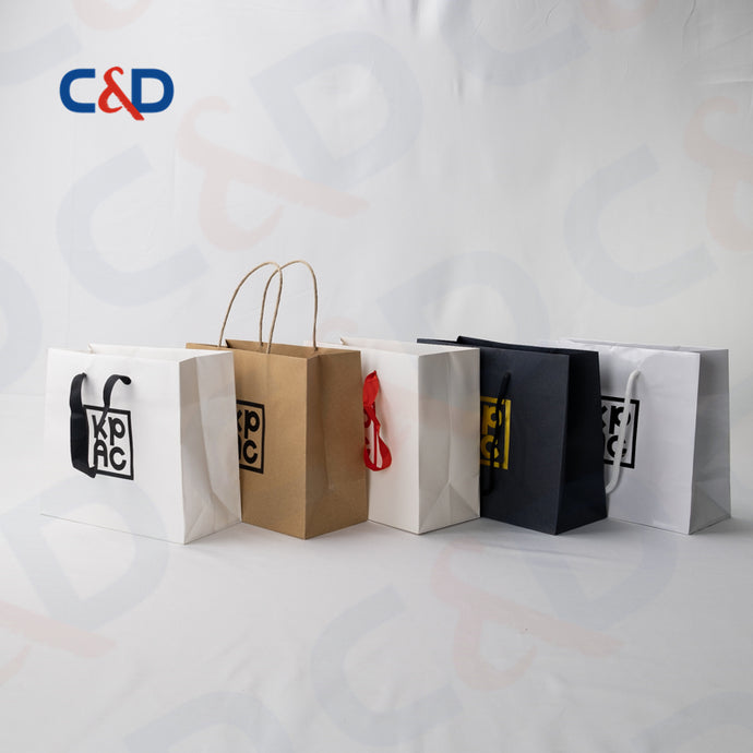 LUXURY SHOPPING PAPER BAG WITH CUSTOMIZED LOGO - C&D PAPER PACKAGING