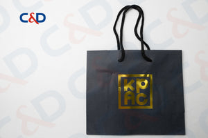 LUXURY SHOPPING PAPER BAG WITH CUSTOMIZED LOGO - C&D PAPER PACKAGING